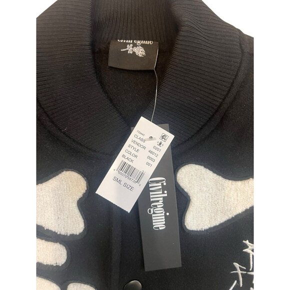 CIVIL REGIME 6 feet deep Jacket Black Size Small - Picture 5 of 6